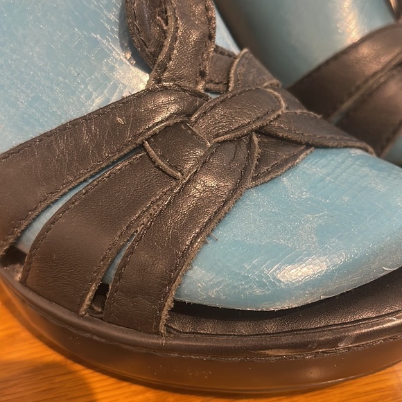 Born Black Leather Platform Sandals - Size 9 - Picture 3 of 12